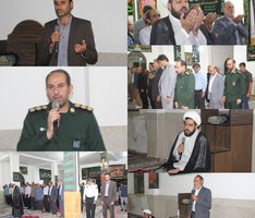 حضور مدیران شهرستان بدره در مسجد روستای تلخاب